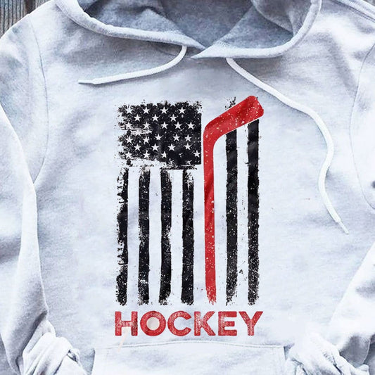 American Flag Hockey Hoodie, Shirts