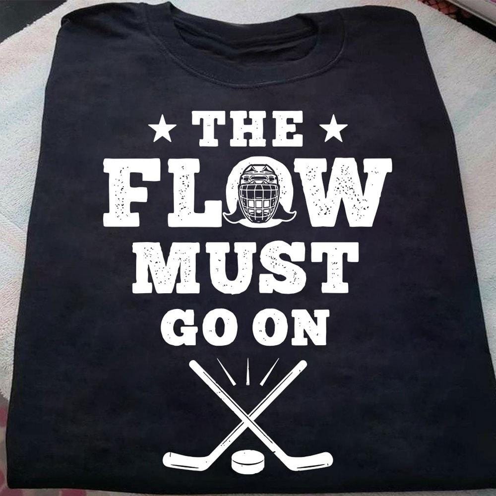 Camiseta de hockey, el flujo debe continuar, camisetas de hockey
