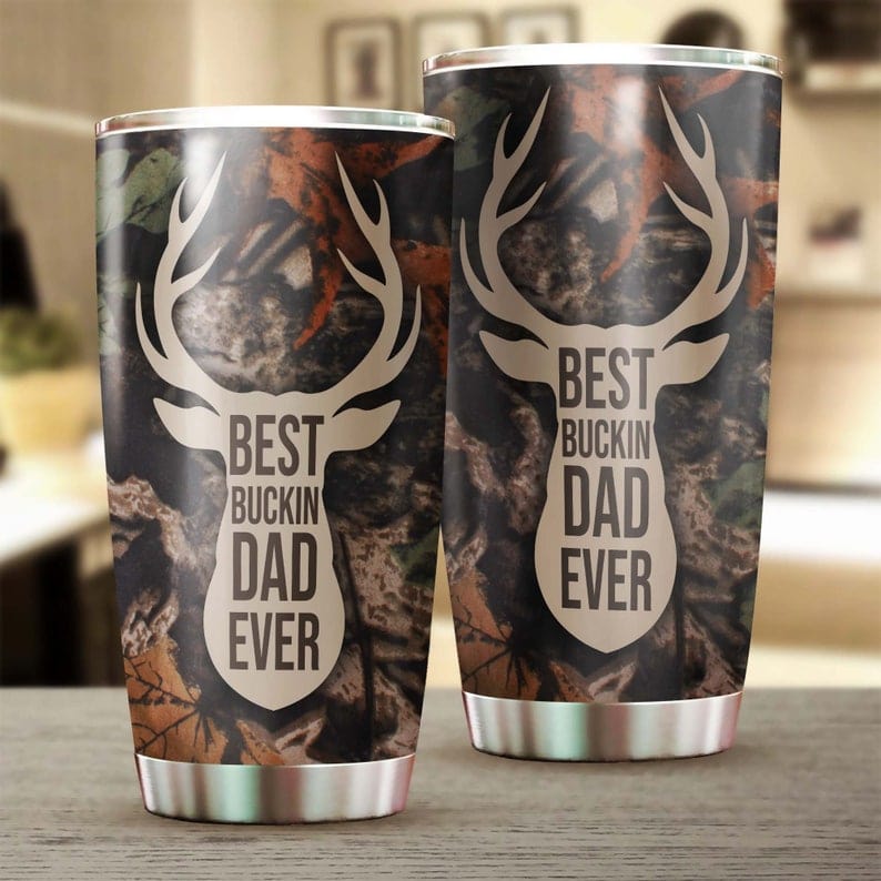 El mejor vaso para el Día del Padre de Buckin Dad