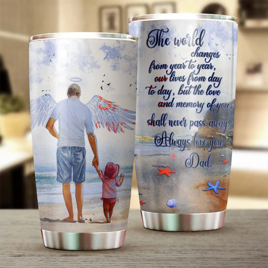 Vaso conmemorativo del Día del Padre para mi padre fallecido
