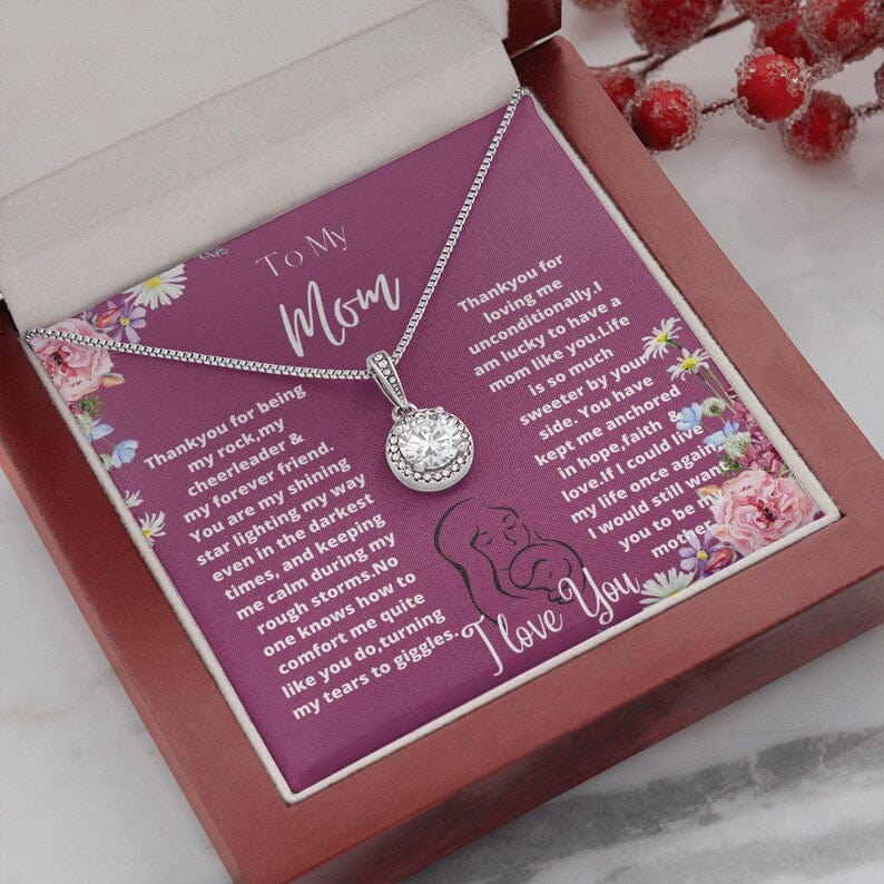 Collar para mi mamá: gracias por ser mi roca, mi animadora y amiga eterna y por amarme incondicionalmente