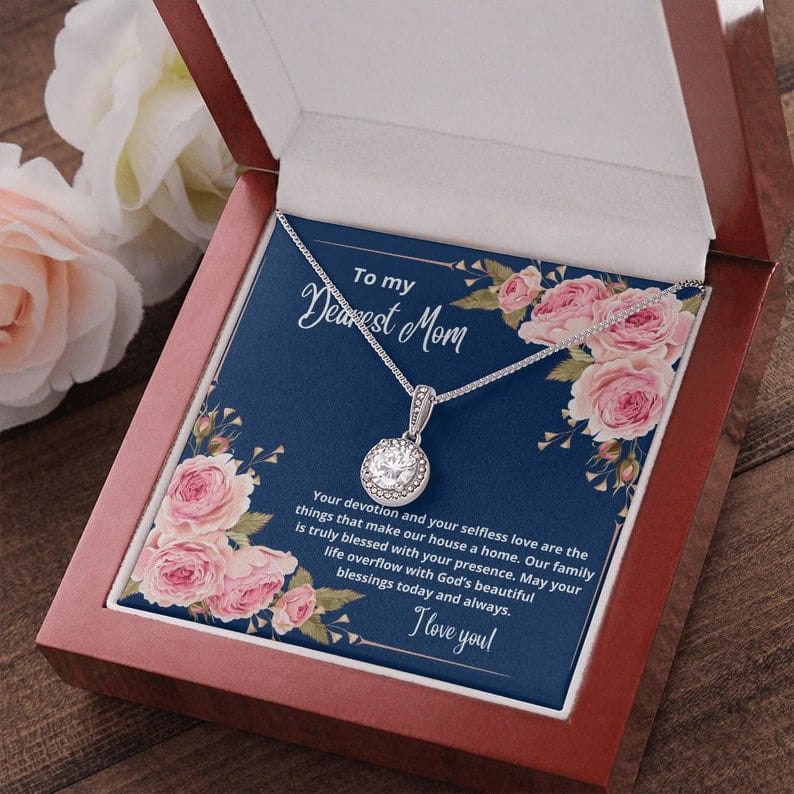 Collar Para Mi Querida Mamá - Que Tu Vida Rebose De La Hermosa Bendición De Dios Hoy Y Siempre