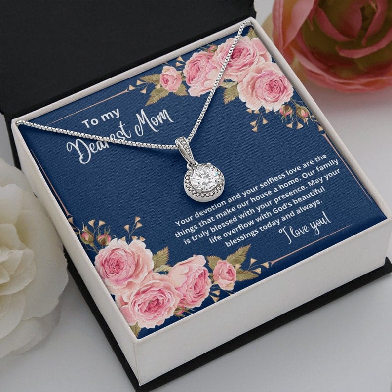 Collar Para Mi Querida Mamá - Que Tu Vida Rebose De La Hermosa Bendición De Dios Hoy Y Siempre