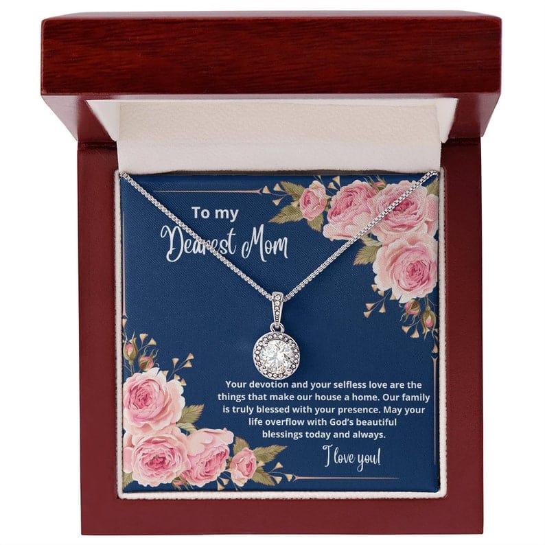 Collar Para Mi Querida Mamá - Que Tu Vida Rebose De La Hermosa Bendición De Dios Hoy Y Siempre