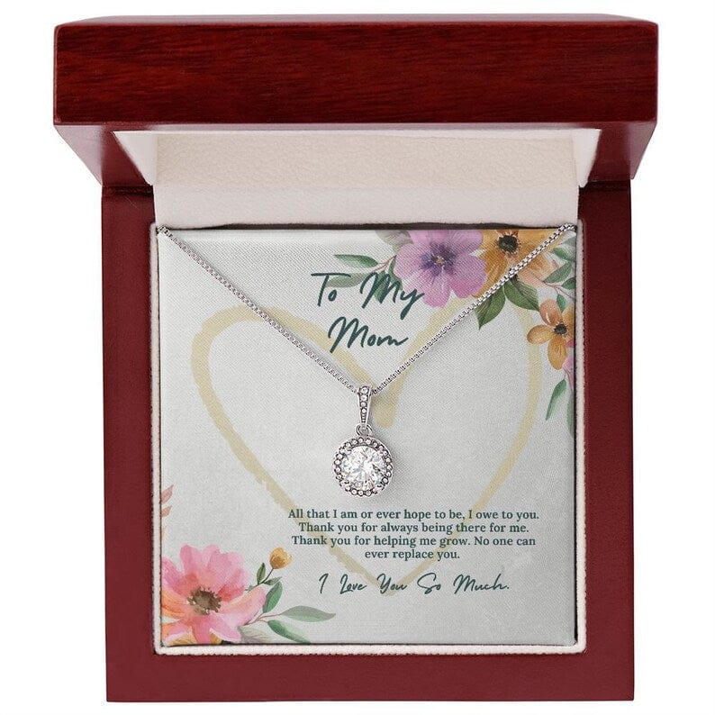 Collar para mi mamá: gracias por estar siempre ahí para mí. Nadie podrá reemplazarte jamás.