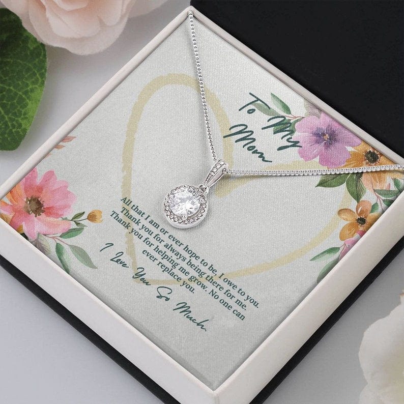 Collar para mi mamá: gracias por estar siempre ahí para mí. Nadie podrá reemplazarte jamás.