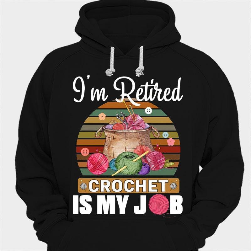 Estoy jubilado El crochet es mi trabajo Camisetas de punto vintage