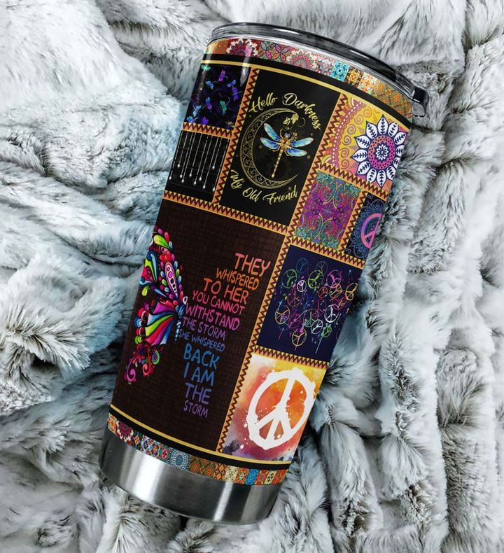 She Whispered Back I Am Storm Hippie Tumbler