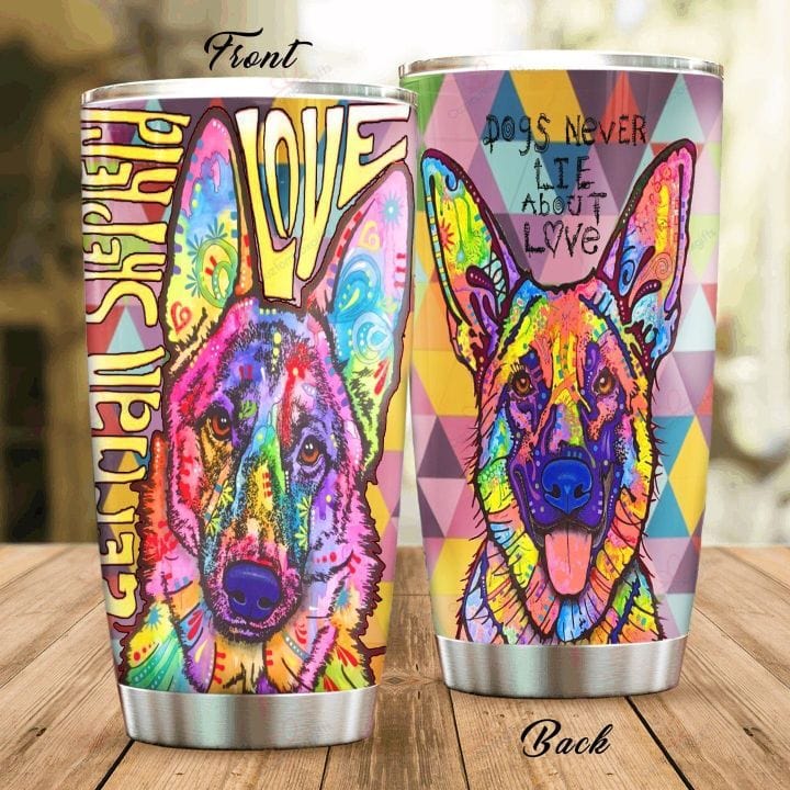 German Shepherd Hippie Tumbler