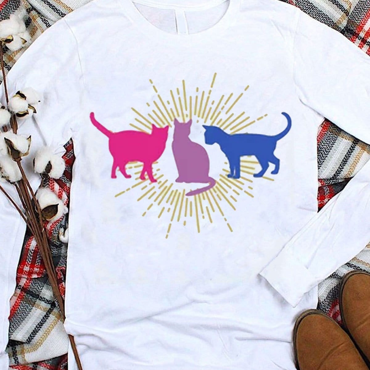 Bisexual Pride Cat LGBT Shirts