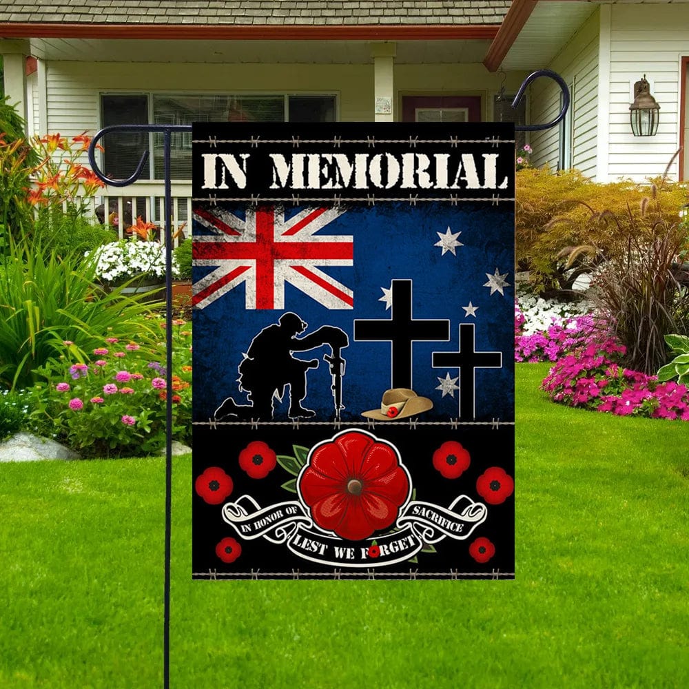 Lest We Forget In Memorial Day House & Garden Flag
