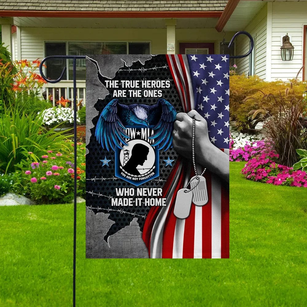 The True Heroes Never Made It Home Memorial Day House & Garden Flag