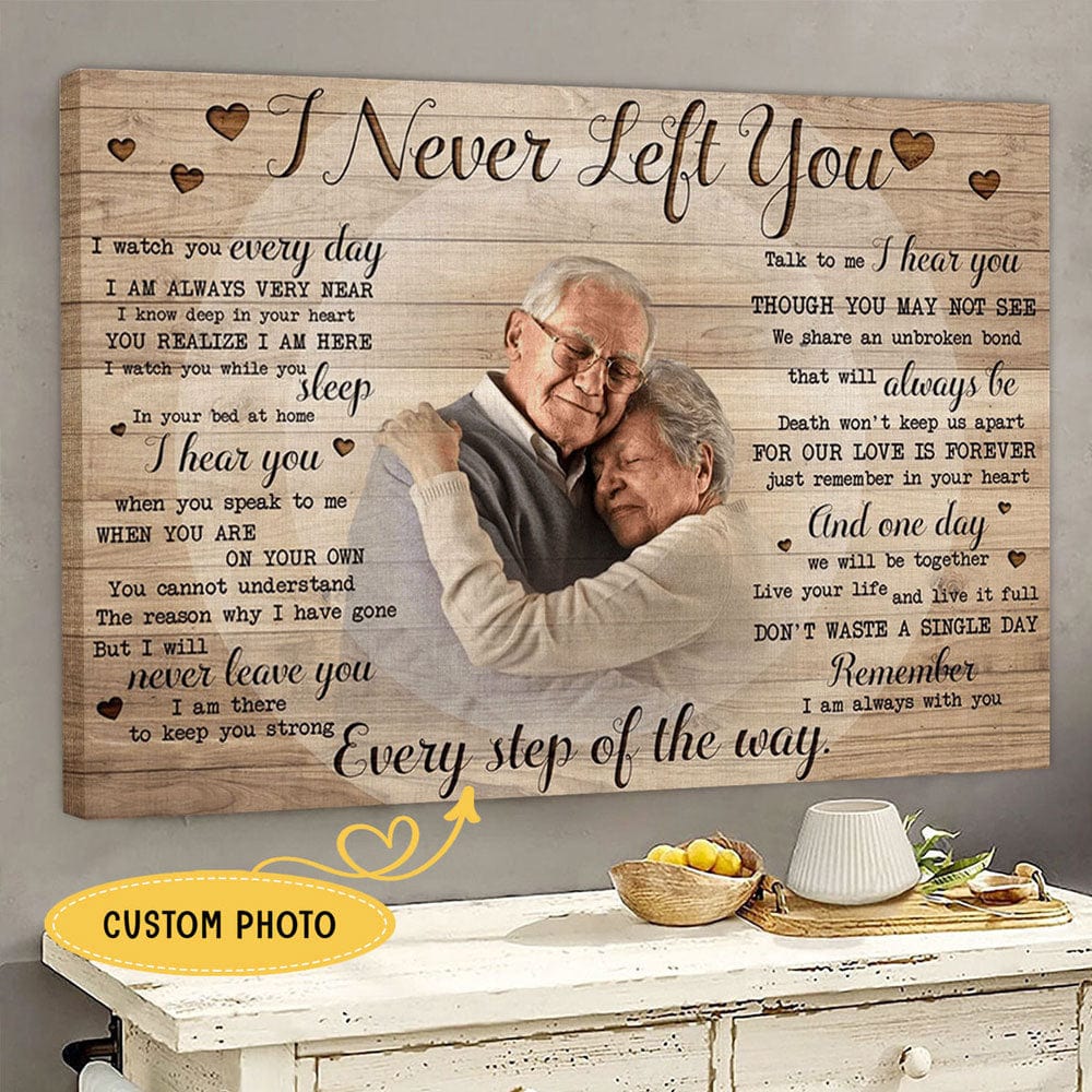 Póster conmemorativo personalizado "Nunca te abandoné", lienzo