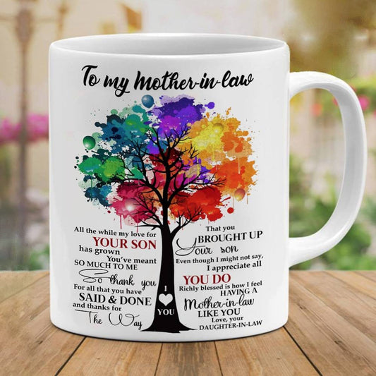 Para mi suegra Regalo de la nuera Taza del día de la madre