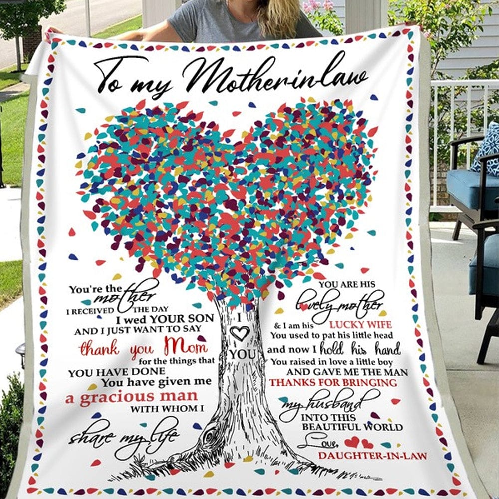 Para mi suegra Con amor de nuera Manta de polar y sherpa para el Día de la Madre