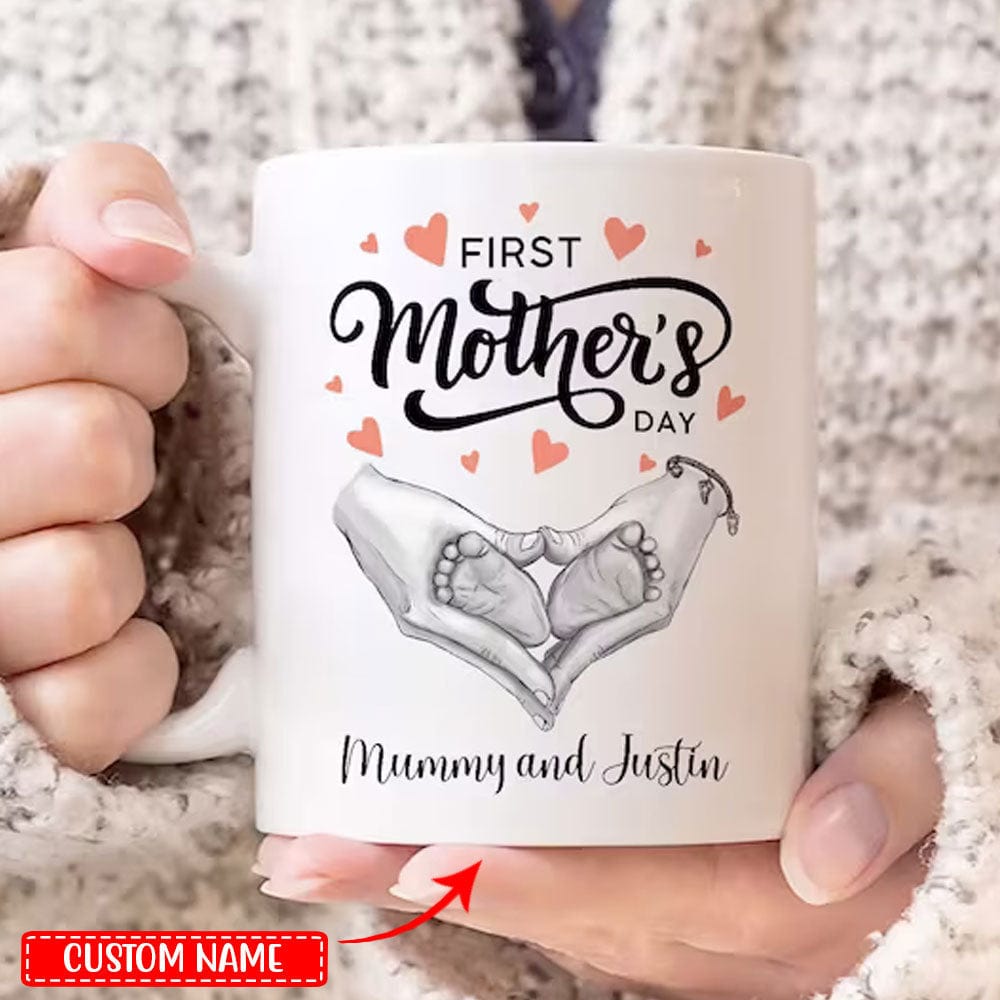Tazas personalizadas para el primer día de la madre