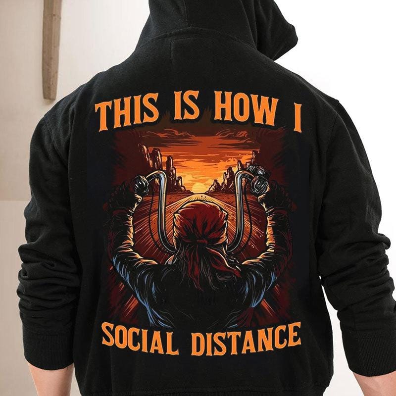 Así es como mantengo el distanciamiento social Camisetas de motociclista