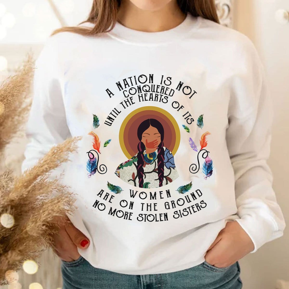 A Nation Is Not Conquered Native American Hoodie, Shirts