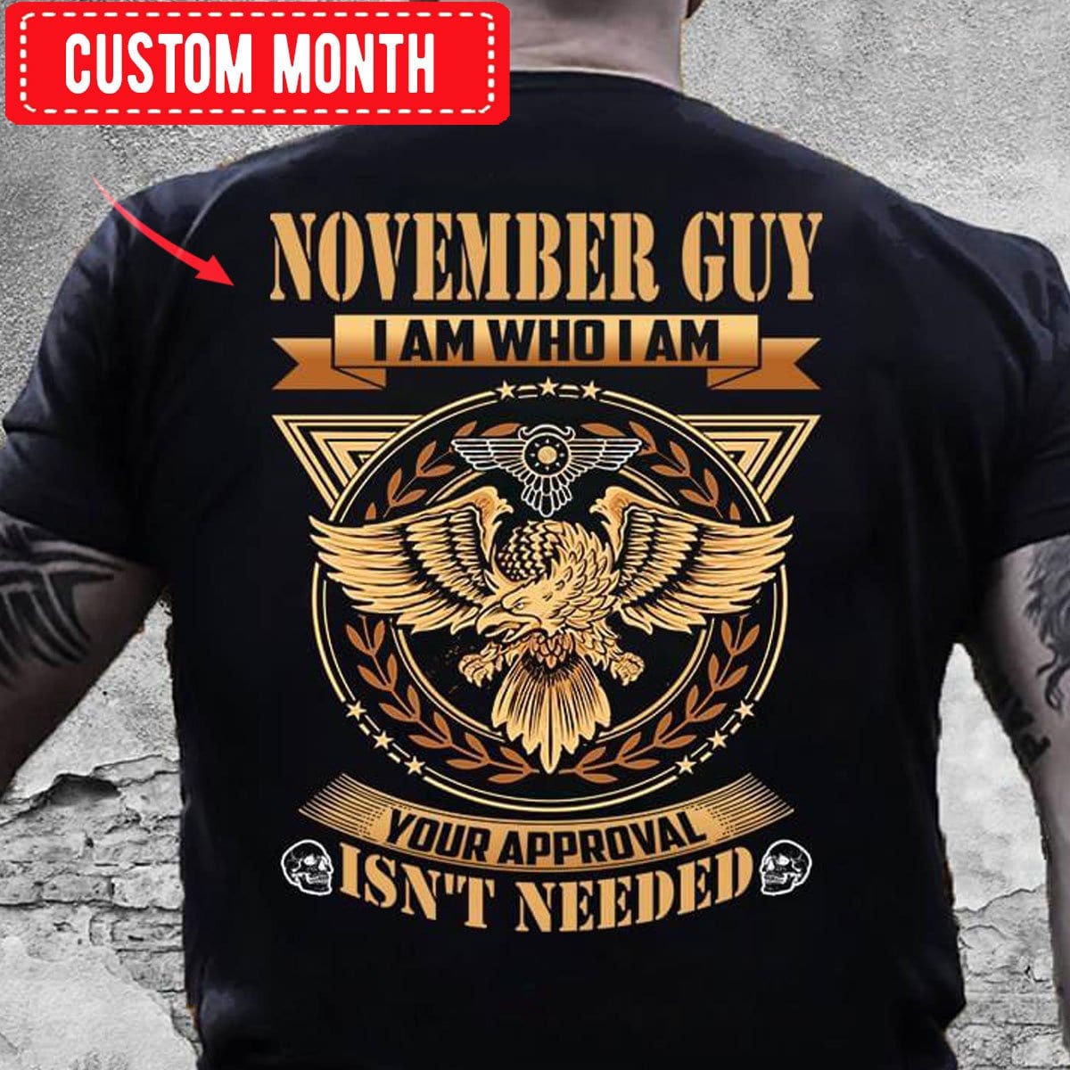Soy quien soy, camisetas de cumpleaños personalizadas para el chico de noviembre