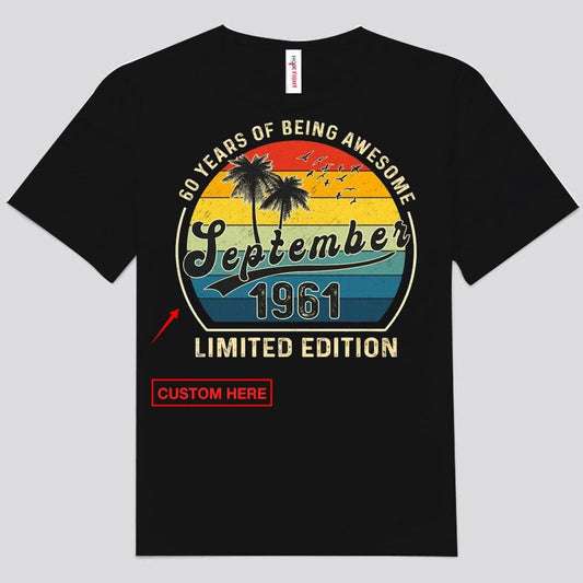 Camisetas personalizadas para el 60 cumpleaños de noviembre