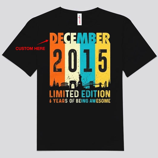 Camisetas de cumpleaños personalizadas de edición limitada de noviembre