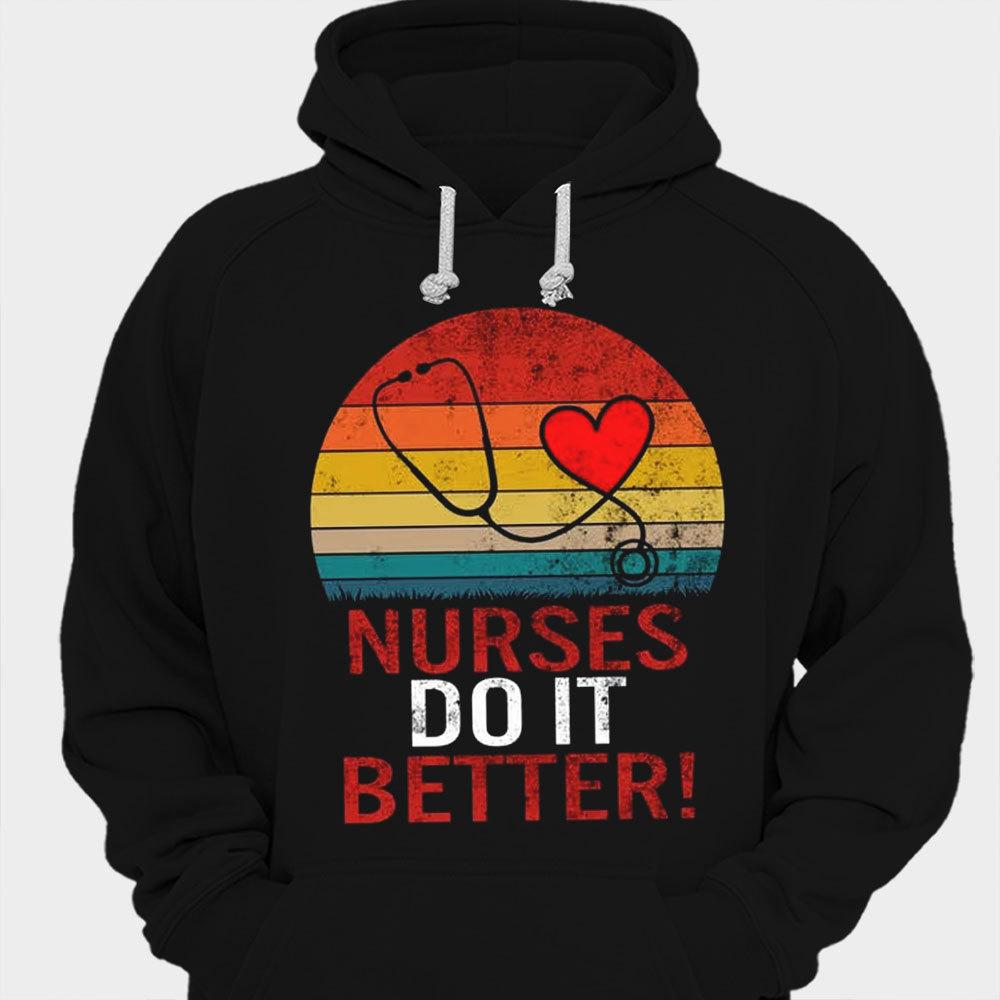 Camisetas vintage "Las enfermeras lo hacen mejor"