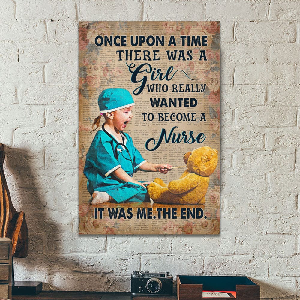 Érase una vez una chica que quería ser enfermera Póster, Lienzo