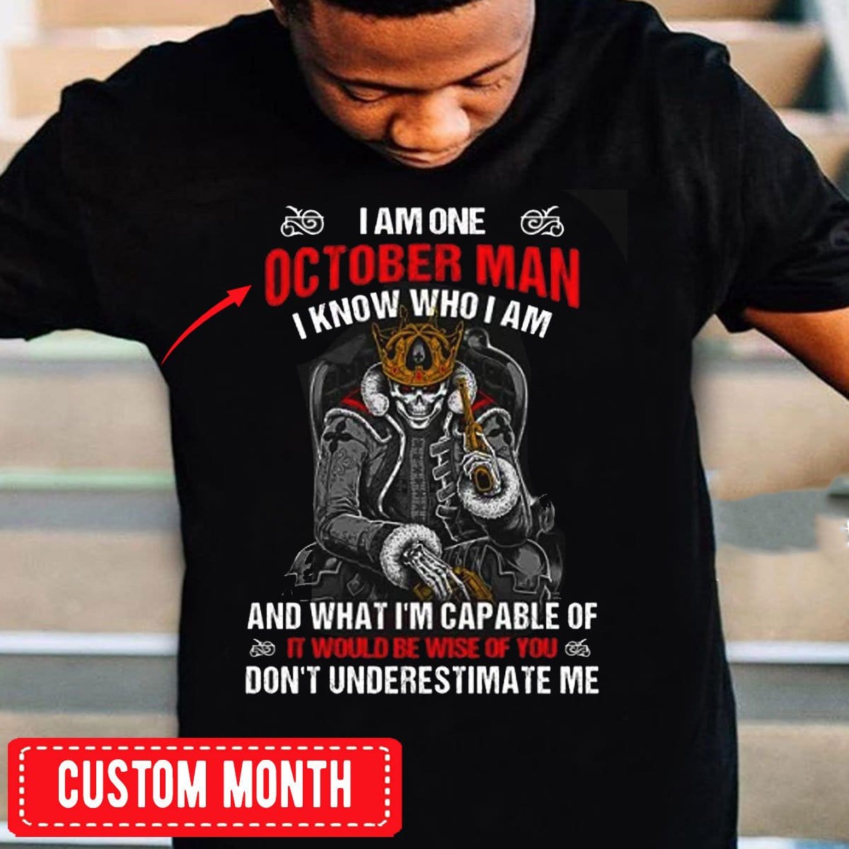 Soy un hombre de octubre, camisetas de cumpleaños personalizadas