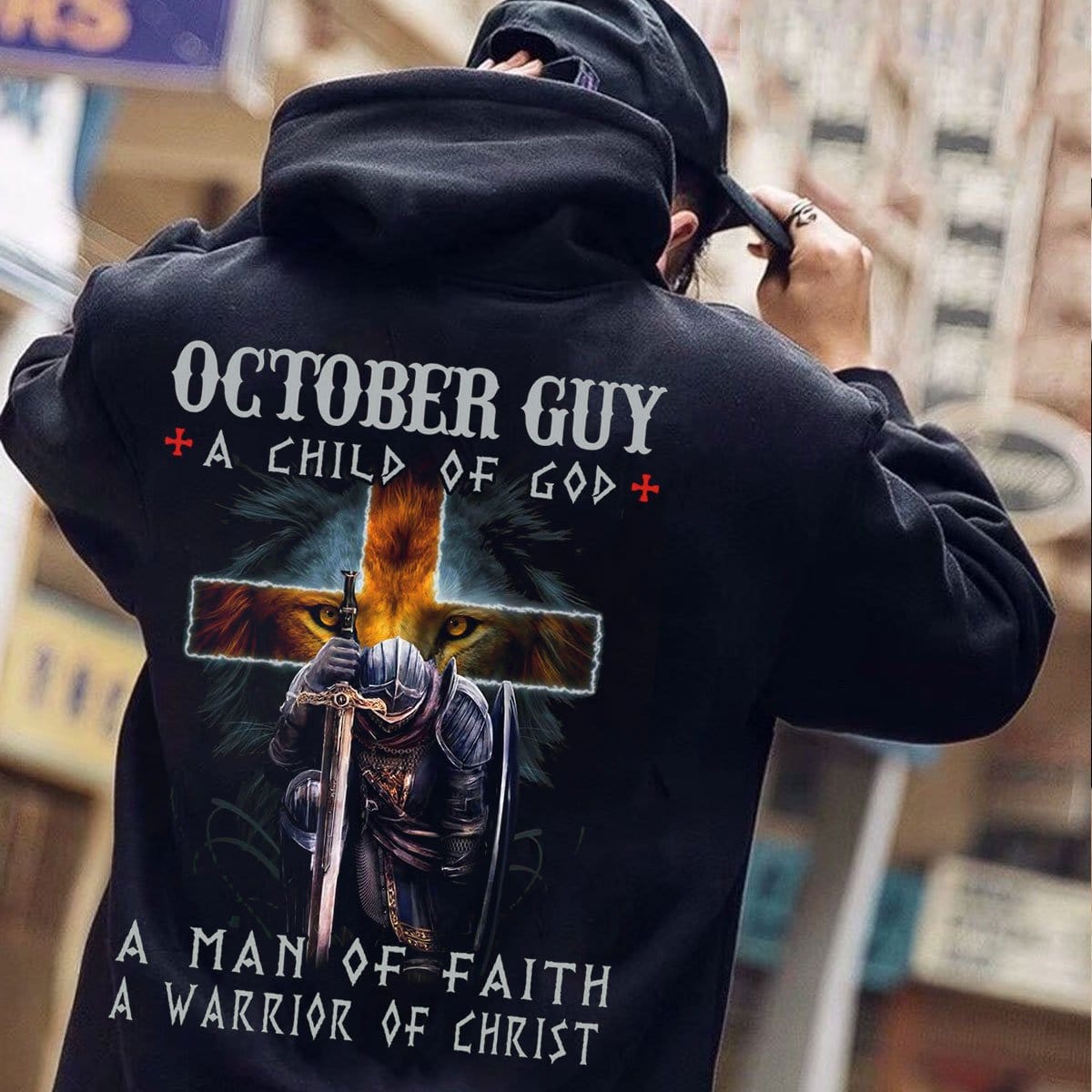 Sudadera con capucha y camisetas personalizadas de cumpleaños de Guy A Child Of God de octubre