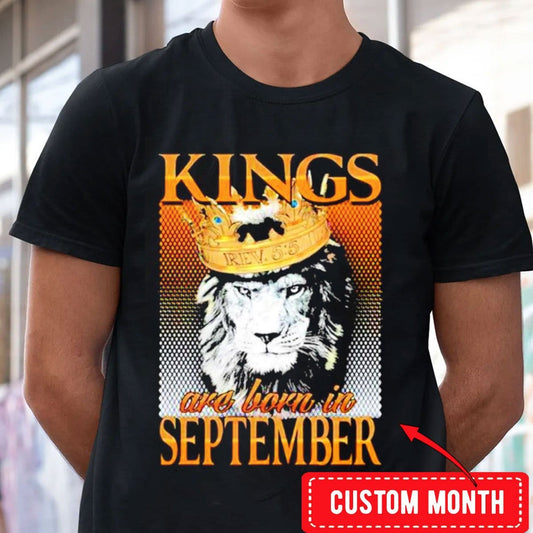 Los Reyes Nacen En Septiembre, Camisetas De Cumpleaños Personalizadas