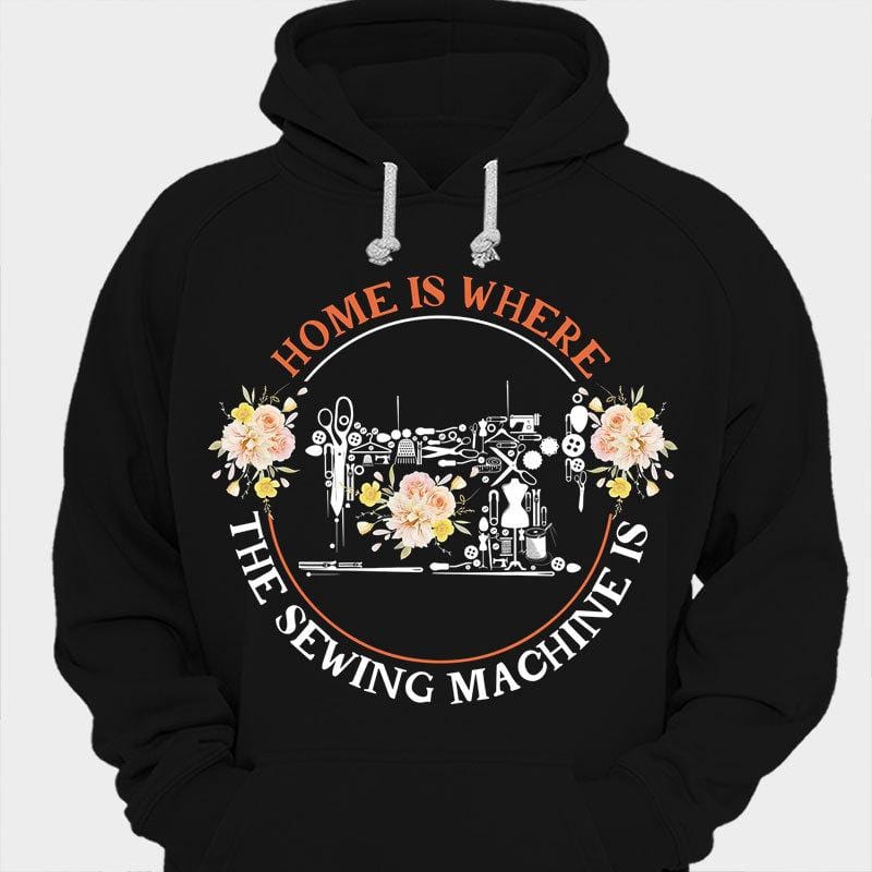 El hogar es donde está la máquina de coser Camisas