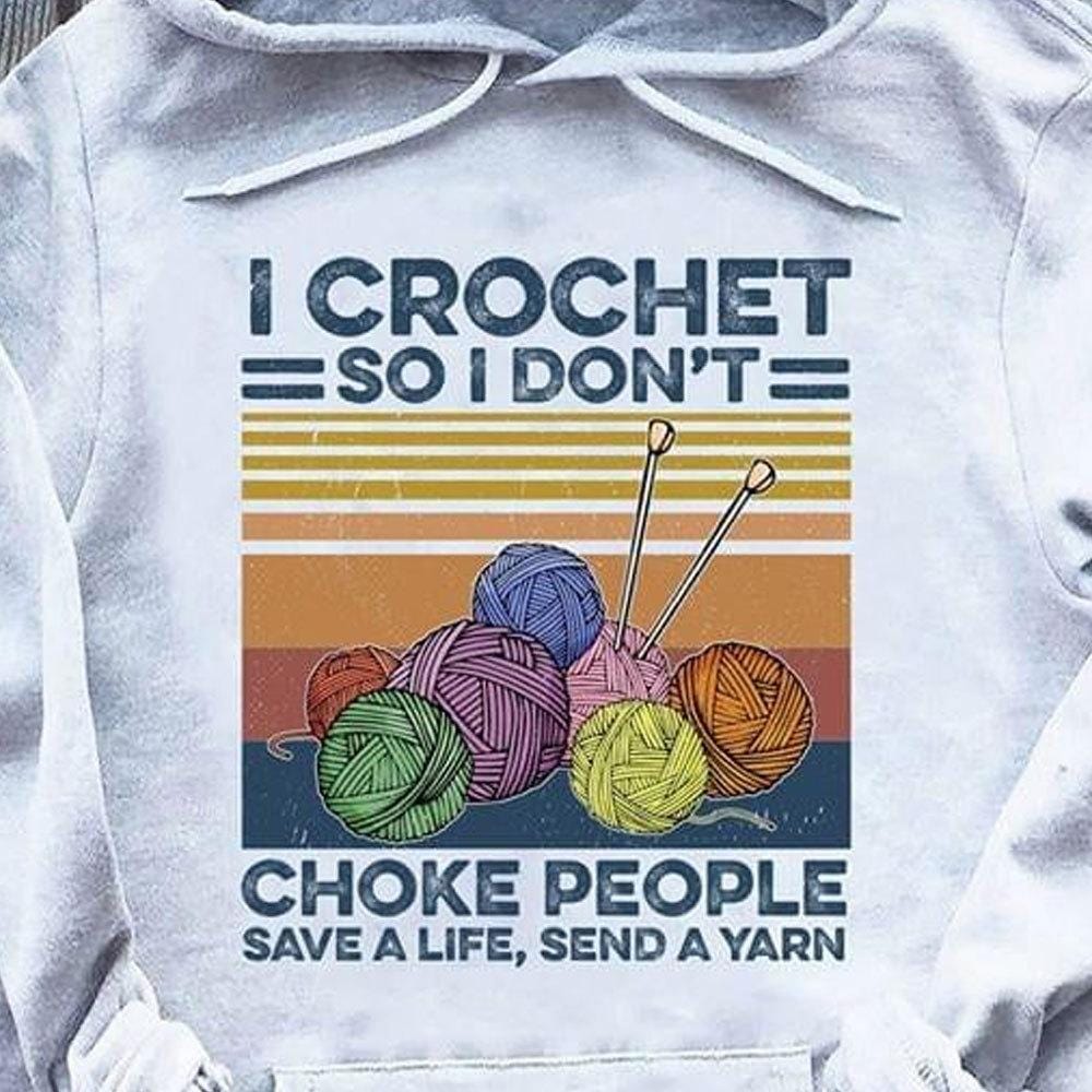 Hago crochet para no asfixiar a la gente Costura de camisas vintage