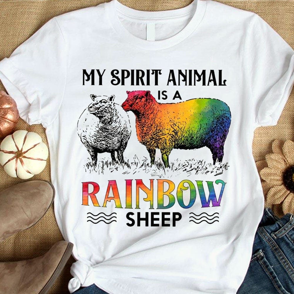 Mi animal espiritual es una oveja arcoiris