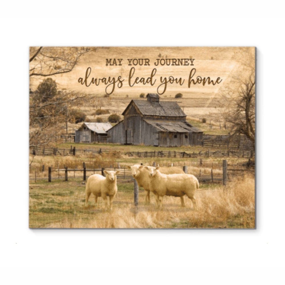 Que tu viaje siempre te lleve a casa Póster de oveja, lienzo