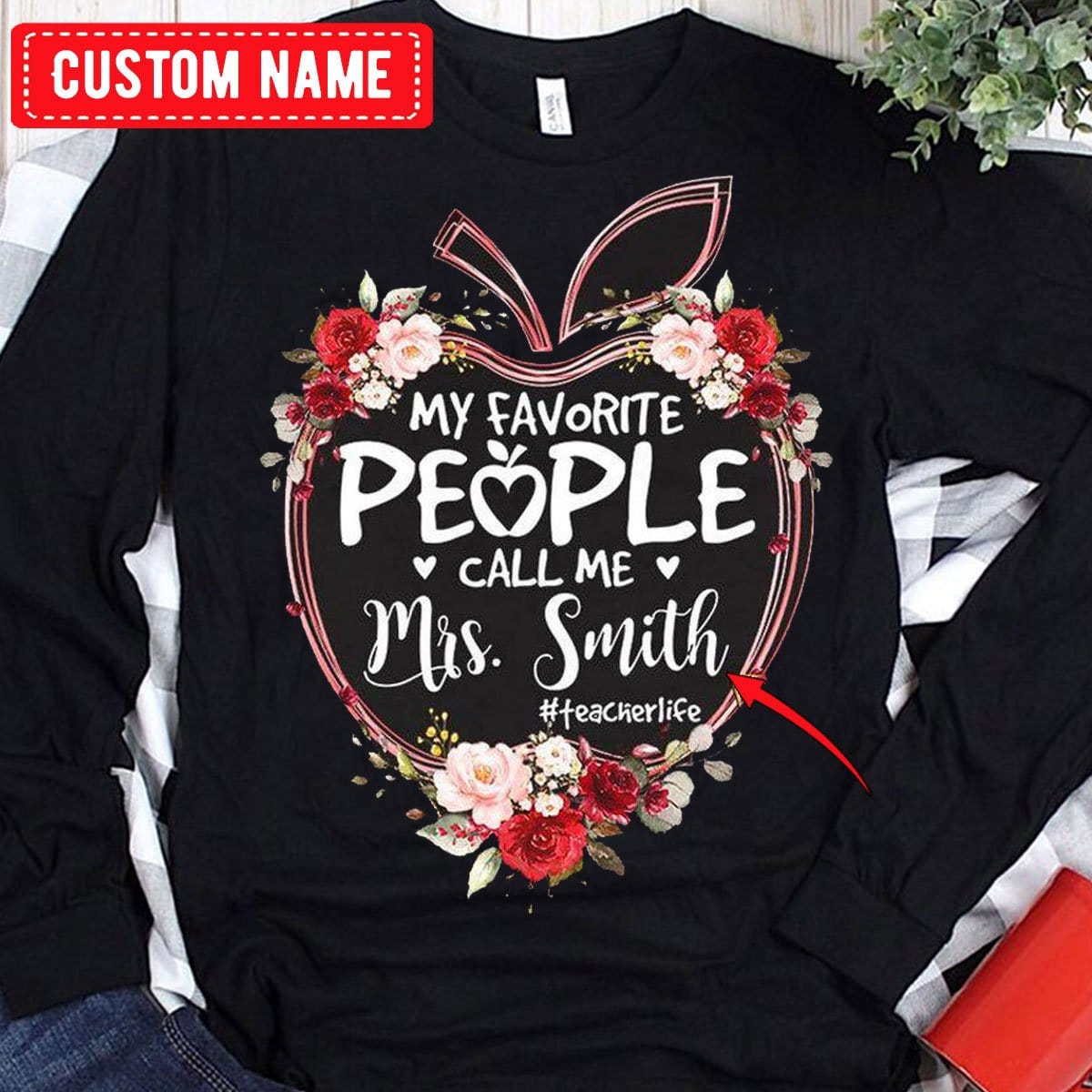 Mis personas favoritas me llaman camisetas personalizadas para maestros