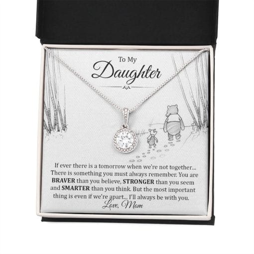 Para mi hija, de mamá: "Siempre estaré contigo, collar de esperanza eterna"