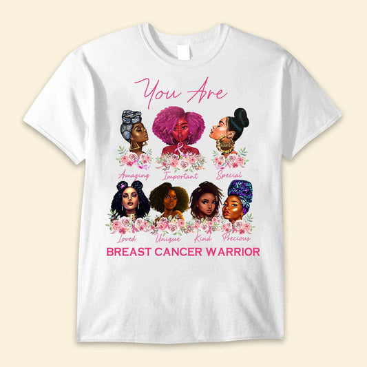 Eres increíble, importante, especial, guerrera contra el cáncer de mama, camisetas