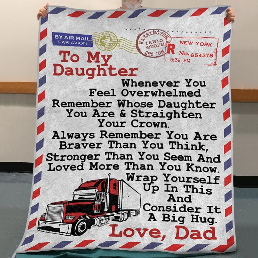 Manta de papá camionero, para mi hija, edredón de vellón y sherpa