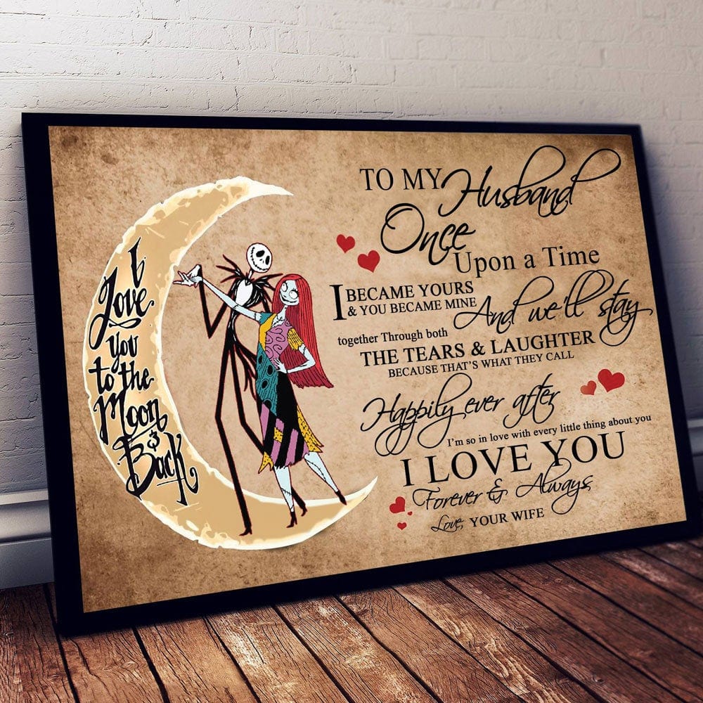 To My Husband I Love You Forever And Always Valentine Poster, Canvas