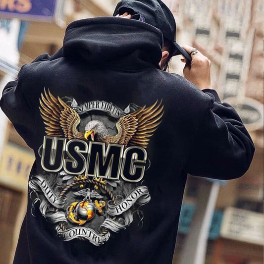 Sudadera con capucha y camisetas de veterano del Cuerpo de Marines de EE. UU.
