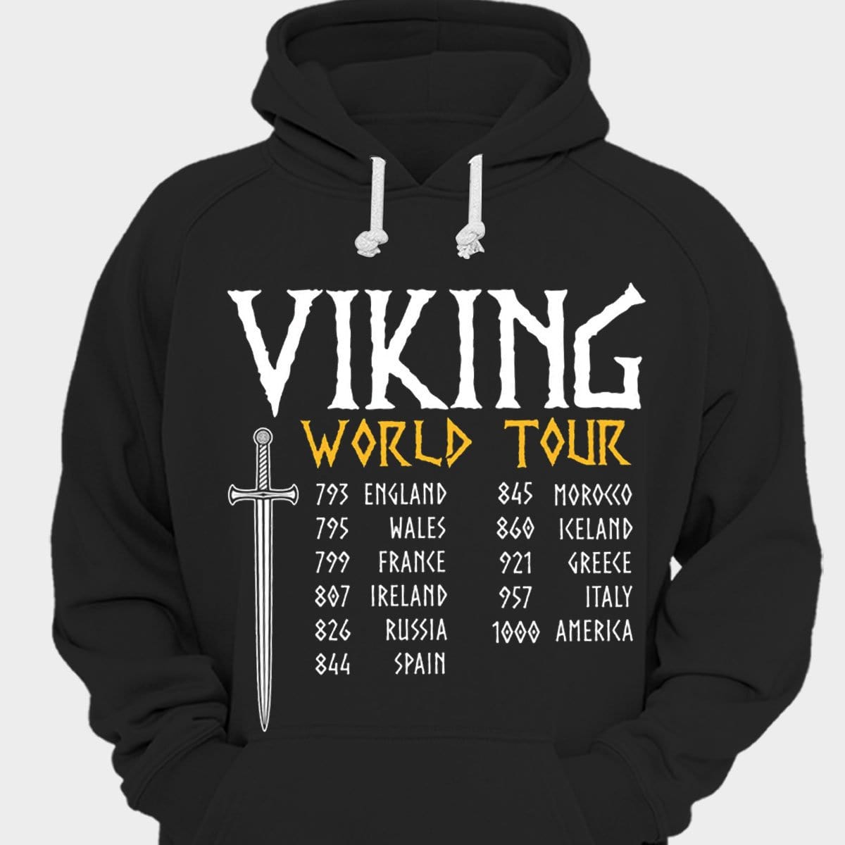 Camisetas de la gira mundial vikinga