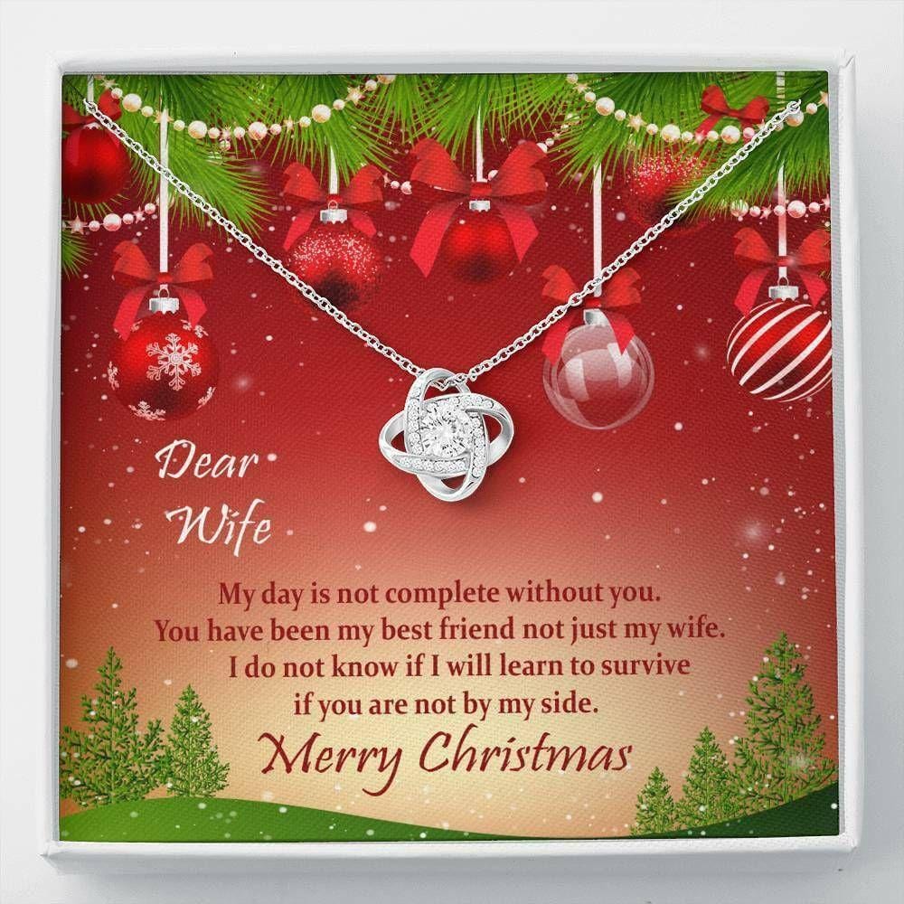 Merry Christmas to My Wife Necklace - Christmas Gift For Wife, Holiday Gift For Wife, Holiday Wife Gift, Christmas newest Gift Wife