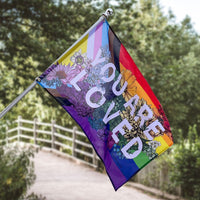 You Are Loved LGBT Pride House & Garden Flag