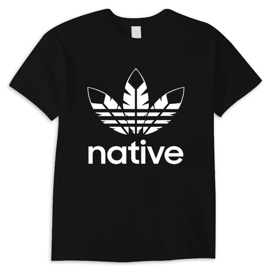 Camiseta con plumas de los nativos americanos