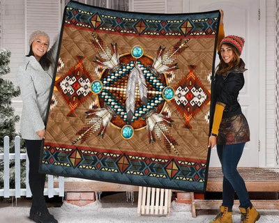 Native American Fleece & Sherpa Blanket