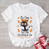 It's Fine I'm Fine Everything Is Fine Cat Multiple Sclerosis Awareness Shirts