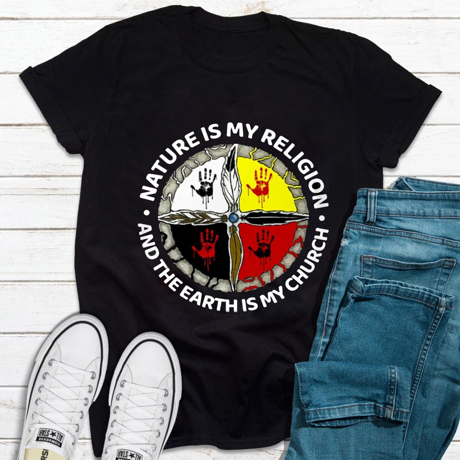 Nature is My Religion Earth is My Church, Native American Shirts