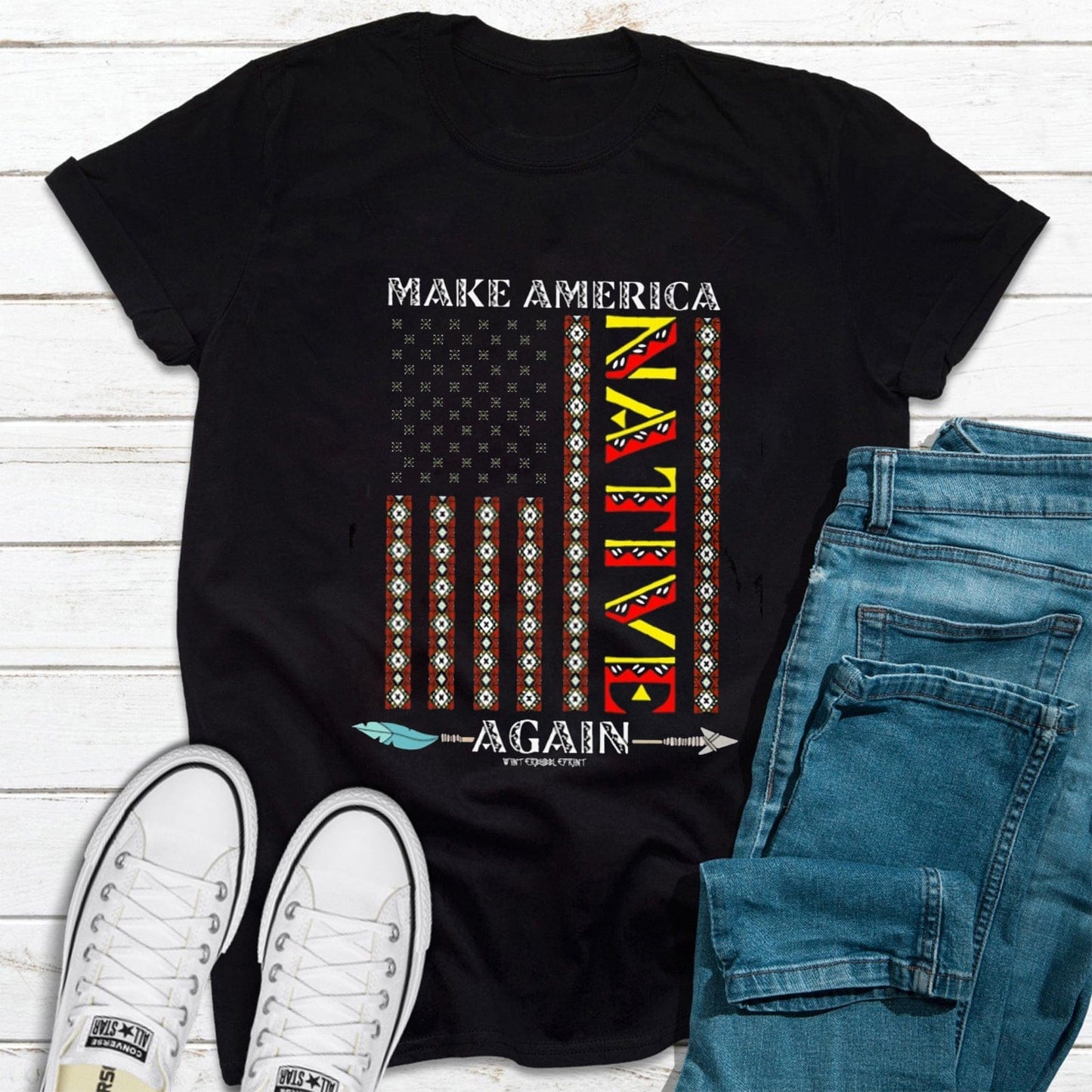 Make America Native Again Camisetas de herencia nativa