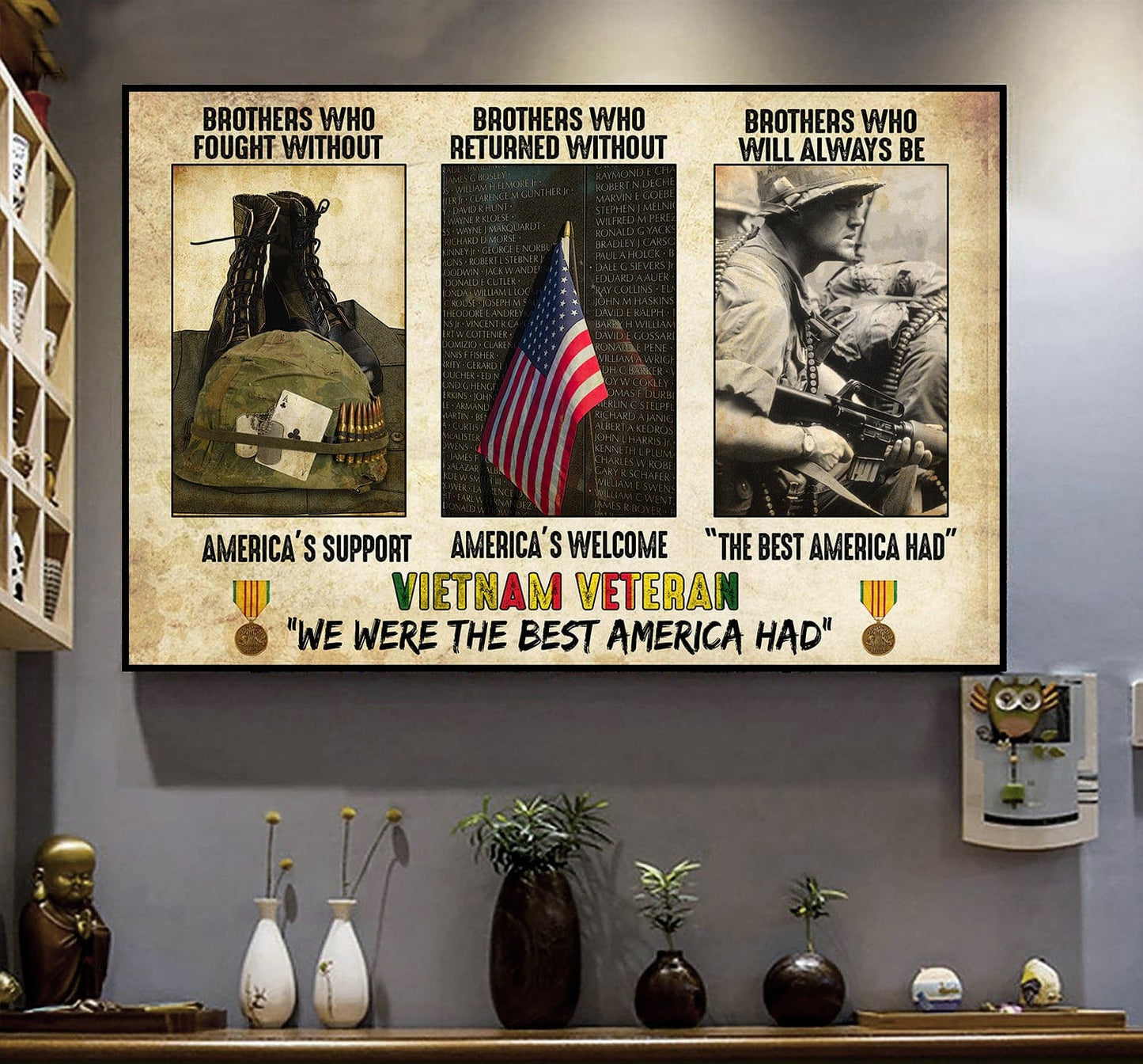 Póster, lienzo: Los veteranos de Vietnam fueron lo mejor que tuvo Estados Unidos