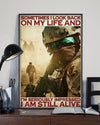 Sometimes I Look Back On My Life And I'm Seriously Impressed I Am Still Alive Veteran Poster, Canvas